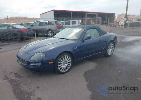 2002 Maserati Spyder Cambiocorsa из США, поврежденный, VIN ZAMBB18A520006915